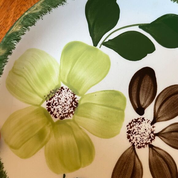 BLUE RIDGE Southern Potteries Bread Plate GREENBRIER PATTERN 1940s USA - Picture 4 of 7